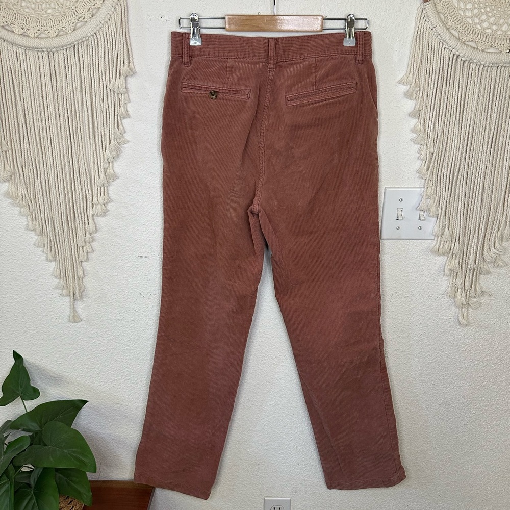 Faherty women’s burnt orange/Rust Corduroy Pants Size 27 - Picture 2 of 5
